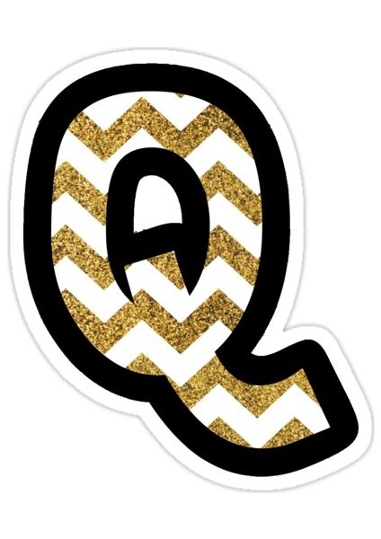 Glitter Q Sticker Araba Oto Arma Duvar Sticker Ev Dekoratif Çıkartma 15 cm