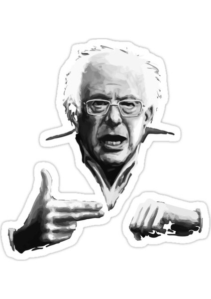 Bernie Sanders Mücevherleri Çalıştırıyor Sticker Araba Oto Arma Duvar Sticker Ev Dekoratif Ç