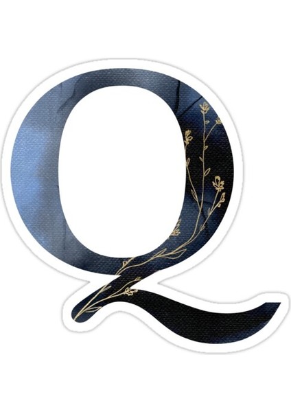 Q Harfi Sticker Araba Oto Arma Duvar Sticker Ev Dekoratif Çıkartma 15 cm