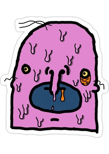 Grimey Choomchoom Sticker Araba Oto Arma Duvar Sticker Ev Dekoratif Çıkartma 15 cm