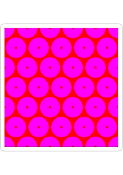 Pembe Göz Sticker Araba Oto Arma Duvar Sticker Ev Dekoratif Çıkartma 15 cm