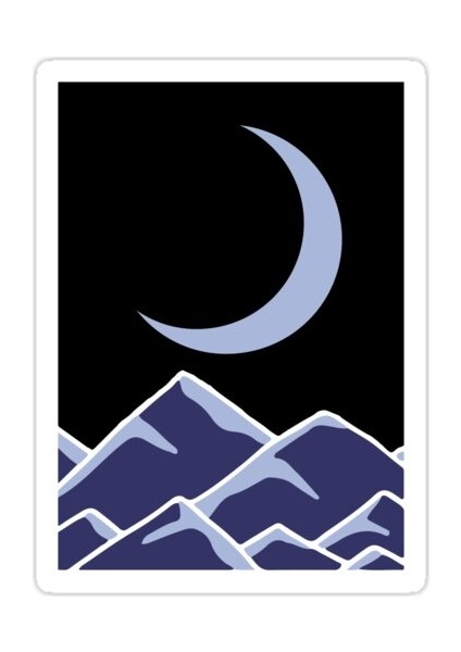 Moon Sticker Araba Oto Arma Duvar Sticker Ev Dekoratif Çıkartma 15 cm