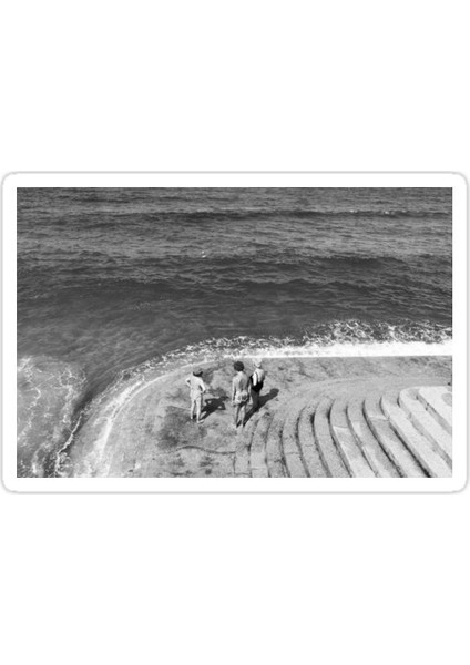 Plajda Sticker Araba Oto Arma Duvar Sticker Ev Dekoratif Çıkartma 15 cm