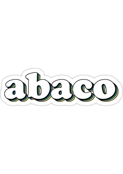 Abaco Bahamalar Sticker Araba Oto Arma Duvar Sticker Ev Dekoratif Çıkartma 15 cm