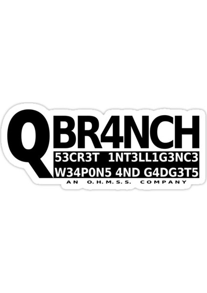 Q Şube Sticker Araba Oto Arma Duvar Sticker Ev Dekoratif Çıkartma 15 cm