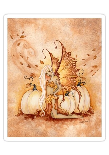 Beyaz Balkabağı Sticker Araba Oto Arma Duvar Sticker Ev Dekoratif Çıkartma 15 cm