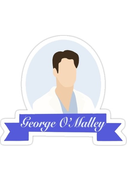 George O'malley Sticker Araba Oto Arma Duvar Sticker Ev Dekoratif Çıkartma 15 cm