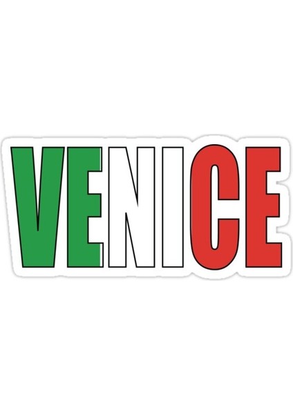 Venedik. Sticker Araba Oto Arma Duvar Sticker Ev Dekoratif Çıkartma 15 cm