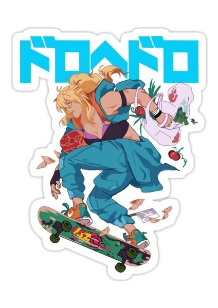 Dorohedoro Nikaido Sticker Araba Oto Arma Duvar Sticker Ev Dekoratif Çıkartma 15 cm