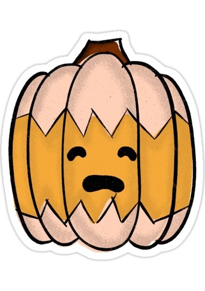 Tembel Kabak Sticker Araba Oto Arma Duvar Sticker Ev Dekoratif Çıkartma 15 cm