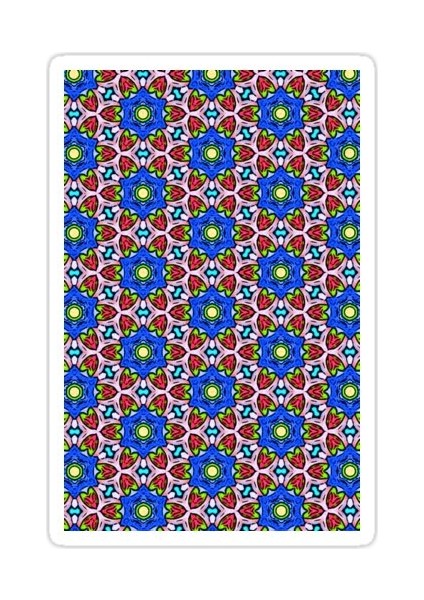 Mavi Blossoms Sticker Araba Oto Arma Duvar Sticker Ev Dekoratif Çıkartma 15 cm