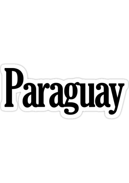 Paraguay Sticker Araba Oto Arma Duvar Sticker Ev Dekoratif Çıkartma 15 cm