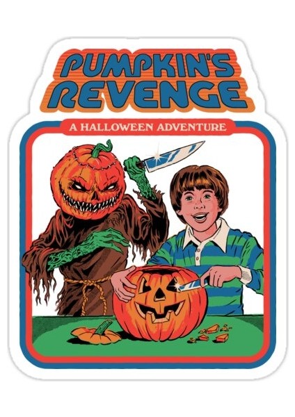 Balkabağı Intikam Sticker Araba Oto Arma Duvar Sticker Ev Dekoratif Çıkartma 15 cm