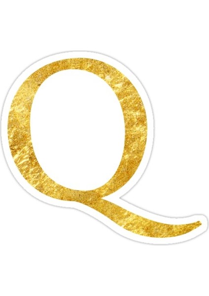 Q Harfi Sticker Araba Oto Arma Duvar Sticker Ev Dekoratif Çıkartma 15 cm