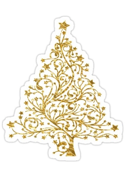 Noel Ağacı Sticker Araba Oto Arma Duvar Sticker Ev Dekoratif Çıkartma 15 cm