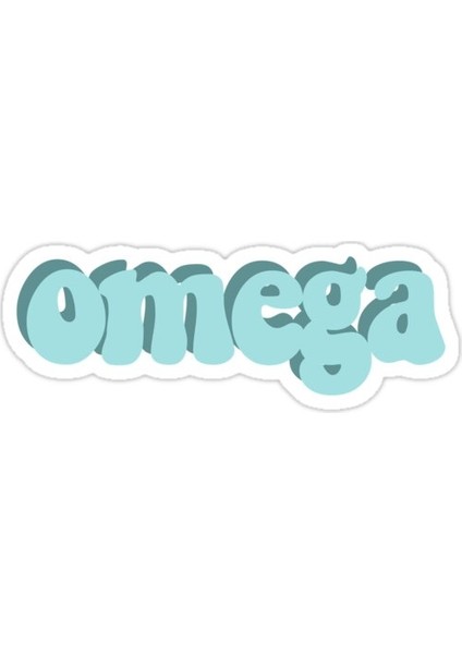 Omega Sticker Araba Oto Arma Duvar Sticker Ev Dekoratif Çıkartma 15 cm