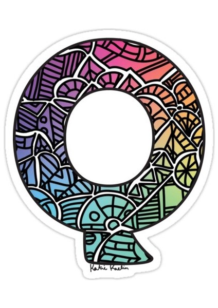 Alphadoodles 'q' Sticker Araba Oto Arma Duvar Sticker Ev Dekoratif Çıkartma 15 cm