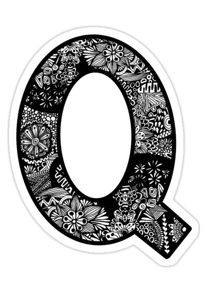 Q Harfi Sticker Araba Oto Arma Duvar Sticker Ev Dekoratif Çıkartma 15 cm