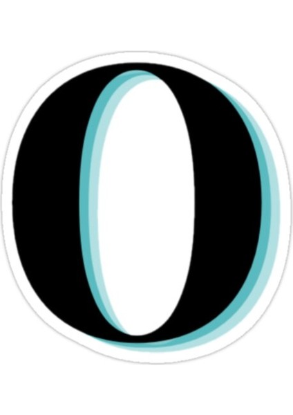 O Harfi Sticker Araba Oto Arma Duvar Sticker Ev Dekoratif Çıkartma 15 cm