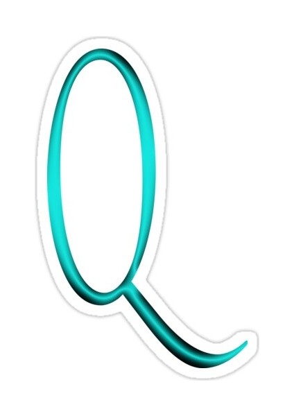 Q Harfi Sticker Araba Oto Arma Duvar Sticker Ev Dekoratif Çıkartma 15 cm