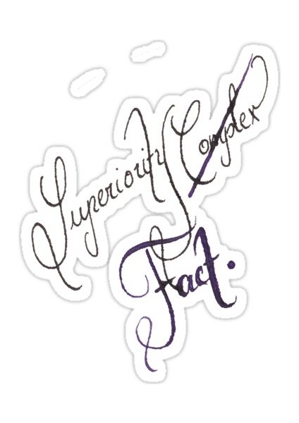 Üstünlük Kompleksi Sticker Araba Oto Arma Duvar Sticker Ev Dekoratif Çıkartma 15 cm