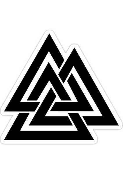 Valknut Sticker Araba Oto Arma Duvar Sticker Ev Dekoratif Çıkartma 15 cm