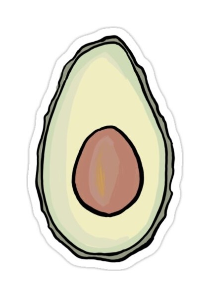Avokado Sticker Araba Oto Arma Duvar Sticker Ev Dekoratif Çıkartma 15 cm