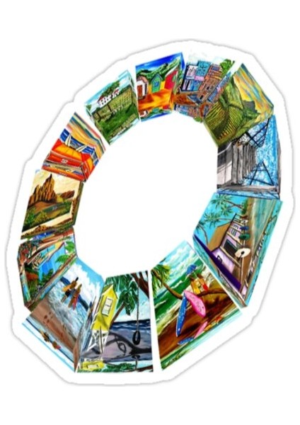 O ' Sticker Araba Oto Arma Duvar Sticker Ev Dekoratif Çıkartma 15 cm