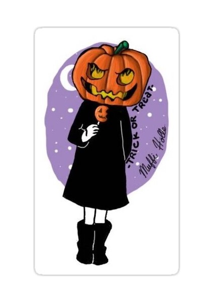 Cadılar Bayramı Sticker Araba Oto Arma Duvar Sticker Ev Dekoratif Çıkartma 15 cm