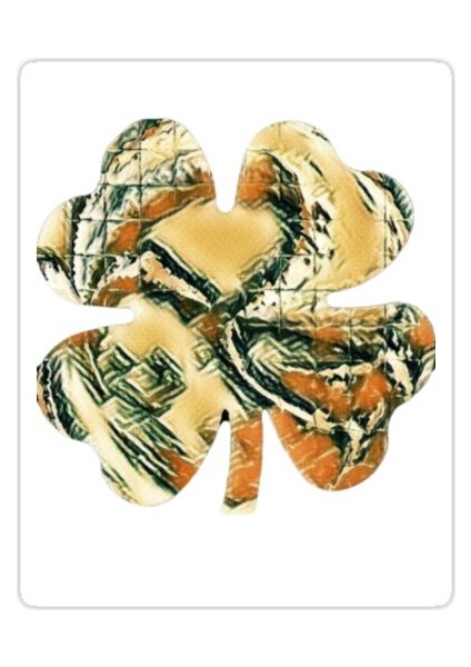 4 Yaprak Sticker Araba Oto Arma Duvar Sticker Ev Dekoratif Çıkartma 15 cm