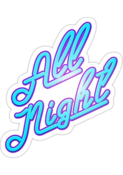 Tüm Gece Sticker Araba Oto Arma Duvar Sticker Ev Dekoratif Çıkartma 15 cm