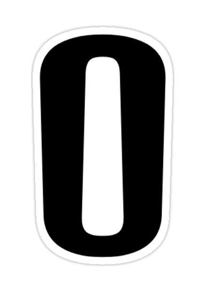 O Harfi Sticker Araba Oto Arma Duvar Sticker Ev Dekoratif Çıkartma 15 cm