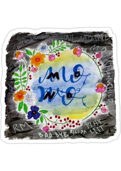 Mono . Sticker Araba Oto Arma Duvar Sticker Ev Dekoratif Çıkartma 15 cm