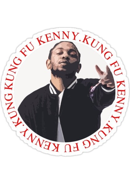 Kendrick Lamar Sticker Araba Oto Arma Duvar Sticker Ev Dekoratif Çıkartma 15 cm