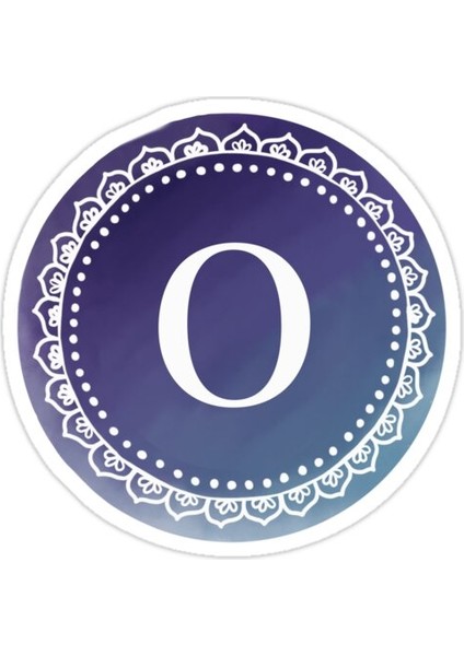 Küçük O Sticker Araba Oto Arma Duvar Sticker Ev Dekoratif Çıkartma 15 cm