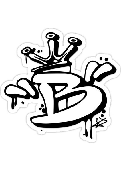 Kral B Sticker Araba Oto Arma Duvar Sticker Ev Dekoratif Çıkartma 15 cm
