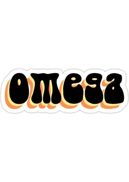 Omega Sticker Araba Oto Arma Duvar Sticker Ev Dekoratif Çıkartma 15 cm