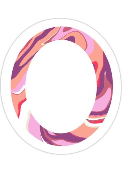 Mektup O Sticker Araba Oto Arma Duvar Sticker Ev Dekoratif Çıkartma 15 cm