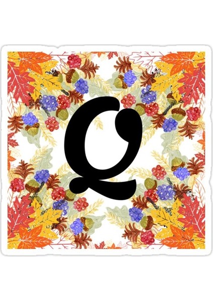 Sonbahar Q Sticker Araba Oto Arma Duvar Sticker Ev Dekoratif Çıkartma 15 cm