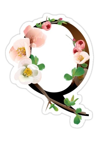 Q Harfi Sticker Araba Oto Arma Duvar Sticker Ev Dekoratif Çıkartma 15 cm