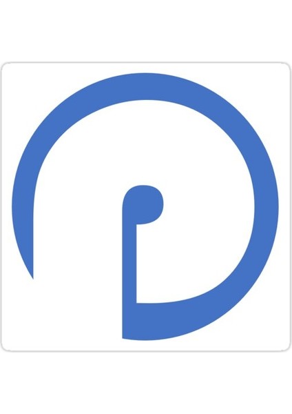 Büyük P Sticker Araba Oto Arma Duvar Sticker Ev Dekoratif Çıkartma 15 cm