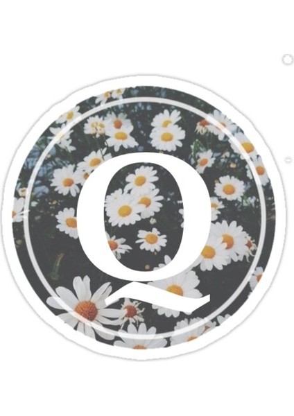 Q Harfi Sticker Araba Oto Arma Duvar Sticker Ev Dekoratif Çıkartma 15 cm