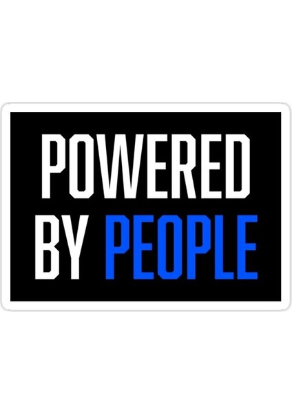 People Tarafından Desteklenmektedir Sticker Araba Oto Arma Duvar Sticker Ev Dekoratif Çıkartma