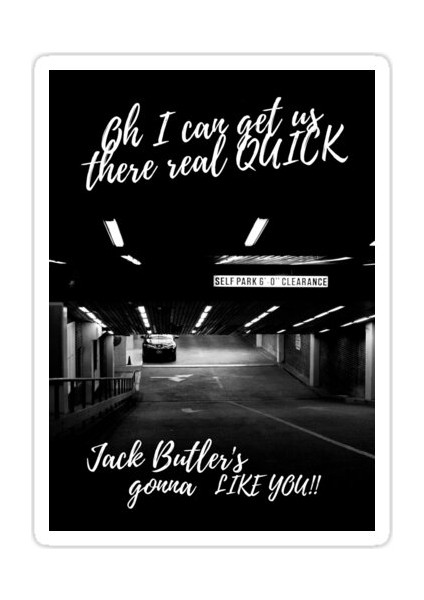 Jack Butler Sticker Araba Oto Arma Duvar Sticker Ev Dekoratif Çıkartma 15 cm