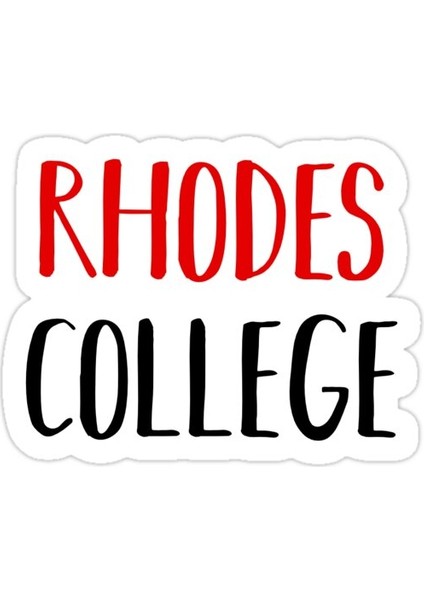 Rhodes College Sticker Araba Oto Arma Duvar Sticker Ev Dekoratif Çıkartma 15 cm