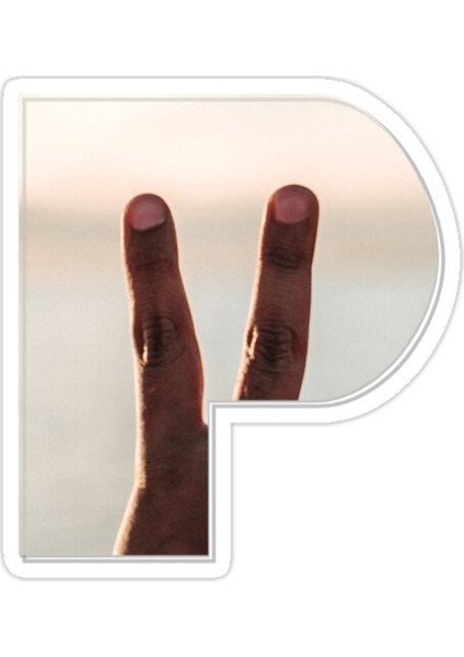 P Sticker Araba Oto Arma Duvar Sticker Ev Dekoratif Çıkartma 15 cm