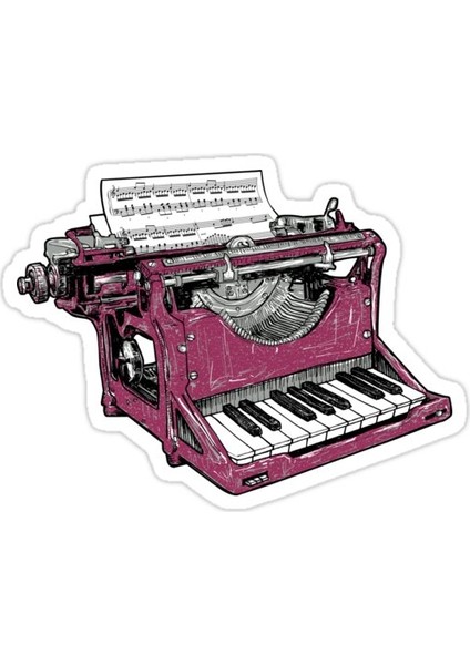 Kompozisyon - P. Sticker Araba Oto Arma Duvar Sticker Ev Dekoratif Çıkartma 15 cm