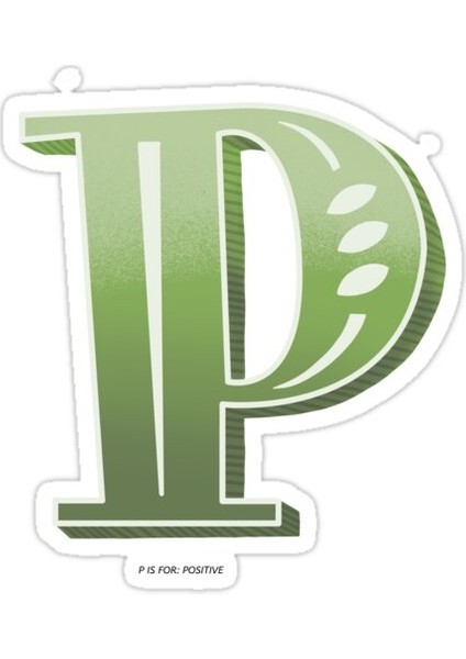 P Alfabe Sticker Araba Oto Arma Duvar Sticker Ev Dekoratif Çıkartma 15 cm