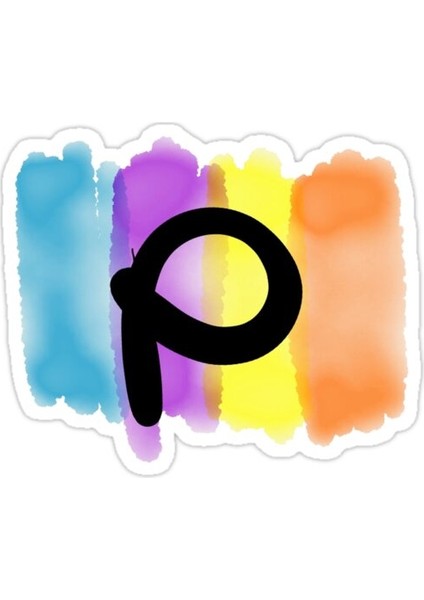 P Sticker Araba Oto Arma Duvar Sticker Ev Dekoratif Çıkartma 15 cm