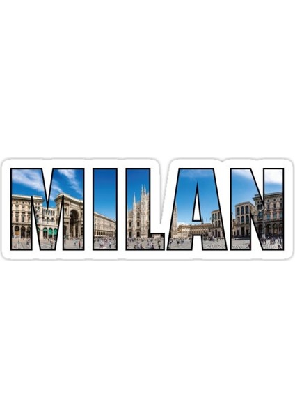 Milan Sticker Araba Oto Arma Duvar Sticker Ev Dekoratif Çıkartma 15 cm